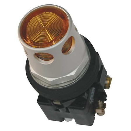 Illuminated Push Button, 30 mm, 1NC, Yellow MPN:HT8GDYBF3
