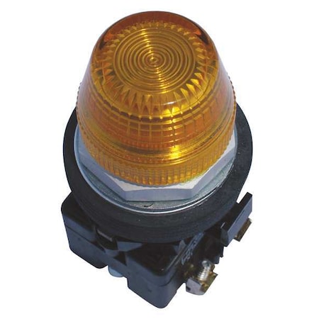 Pilot Light Complete Unit, LED, Yellow MPN:HT8HFYF3
