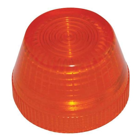 Pilot Light Lens, 30mm, Plastic, Amber MPN:HT8LA