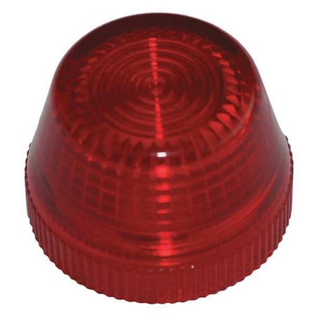Pilot Light Lens, 30mm, Plastic, Red MPN:HT8LR