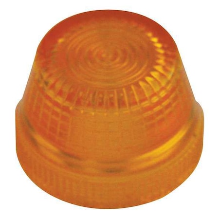 Pilot Light Lens, 30mm, Plastic, Yellow MPN:HT8LY