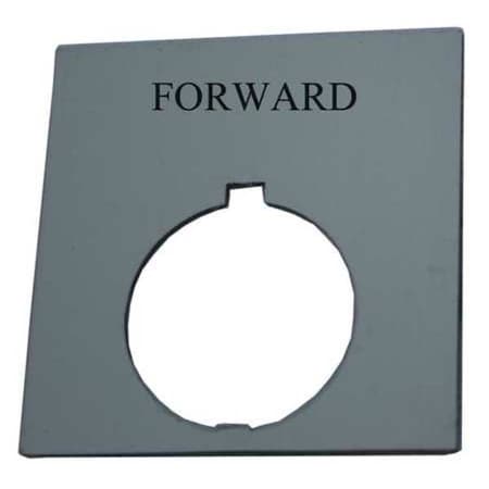LegendPlate, Forward, Wht/Blk, Rectangular MPN:HT8SP15