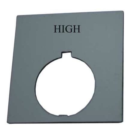 LegendPlate, High, White/Black, Rectangular MPN:HT8SP16