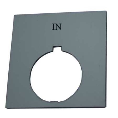 LegendPlate, In, White/Black, Rectangular MPN:HT8SP17