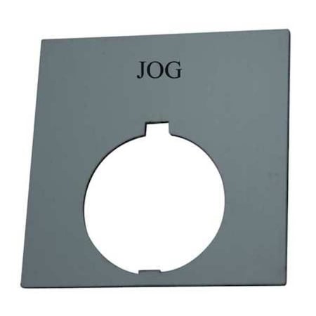 LegendPlate, Jog, White/Black, Rectangular MPN:HT8SP19