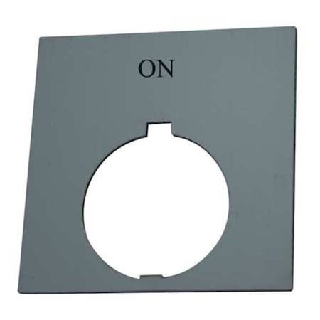 LegendPlate, On, White/Black, Rectangular MPN:HT8SP25
