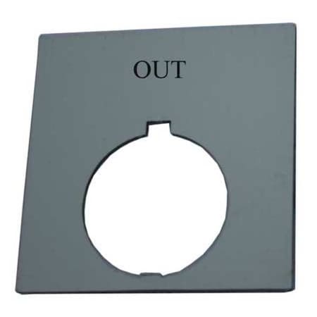 LegendPlate, Out, White/Black, Rectangular MPN:HT8SP27