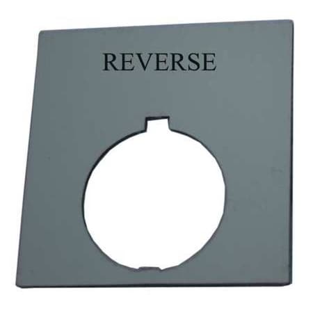 LegendPlate, Reverse, Wht/Blk, Rectangular MPN:HT8SP30