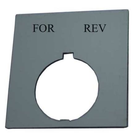 LegendPlate, For-Rev, Wht/Blk, Rectangular MPN:HT8SP38