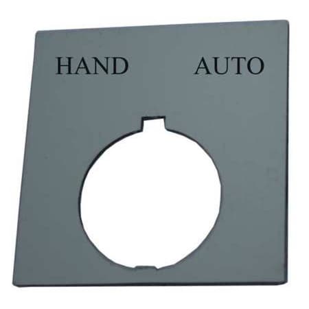 LegendPlate, HandAuto, Wht/Blk, Rectangular MPN:HT8SP39