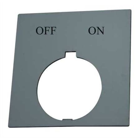 LegendPlate, Off-On, White/Blk, Rectangular MPN:HT8SP42