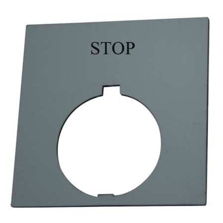 Legend Plate, Square, Hand-Off-Auto, Black MPN:HT8SP51