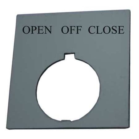 LegndPlat, OpenOffClose, Wht/Blk, Rectangle MPN:HT8SP53
