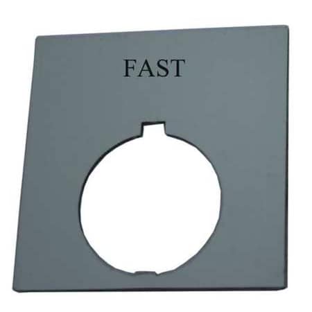 LegendPlate, Fast, White/Black, Rectangular MPN:HT8SP75