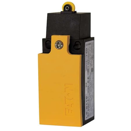Limit Switch, Plunger, Roller, 1NC/1NO, 4A at 400V AC, Actuator Location: Top MPN:LS-S11S-P