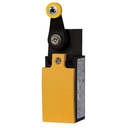 Limit Switch, Roller Lever, Rotary, 1NC/1NO, 4A at 400V AC, Actuator Location: Side MPN:LS-S11S-RL