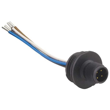 Five Pin Male Receptacle MPN:M12A5