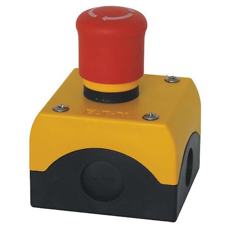 ControlStation, Feed-Thru, PushButton, Red MPN:M22-C1-M13H