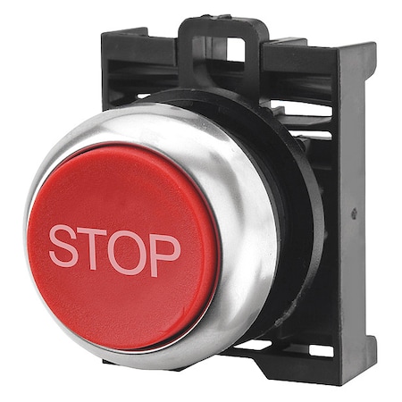 Flush Push Button, Red, Non-Illum, 22mm MPN:M22-D-R-GB0