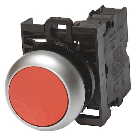 FlushPushButtonOperator, Non-Illum, Red MPN:M22-D-R-K01