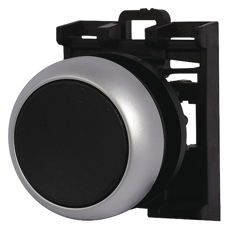 Flush Push Button, Black, Non-Illum, 22mm MPN:M22-D-S