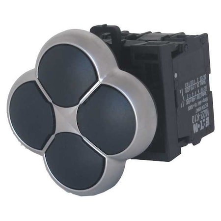 Non-Illuminated Multihead Operator, 22 mm, Oval MPN:M22-D4-S