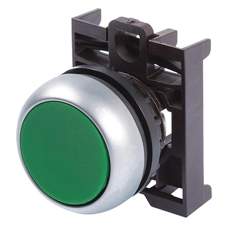 Flush Push Button, Green, Non-Illum, 22mm MPN:M22-DR-G