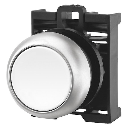 Flush Push Button, White, Non-Illum, 22mm MPN:M22-DR-W