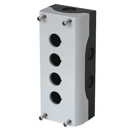 PushButtonEnclosure, 22mm, 4Holes, Polymer MPN:M22-I4-PG