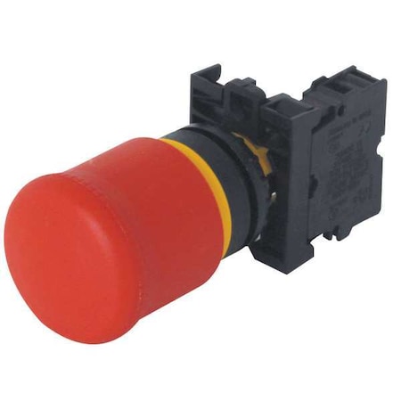 EmergencyStopPushButton, NonIllum, Red, 1NC MPN:M22-PV-K01
