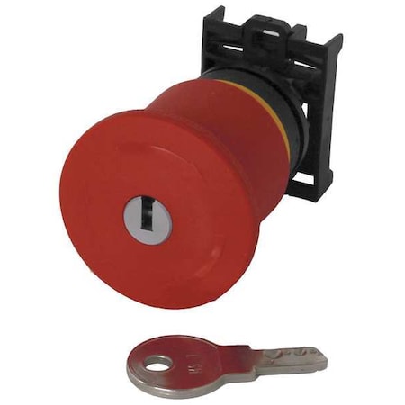 EmergencyStopPushButton, Rd, NonIllum, 22mm MPN:M22-PVS45P