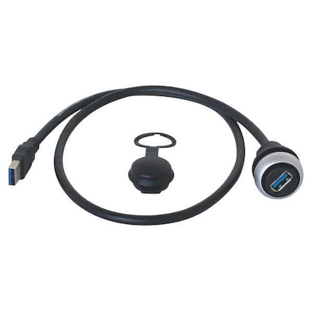 USB Socket, Polycarbonate, 22mm MPN:M22-USB-SA