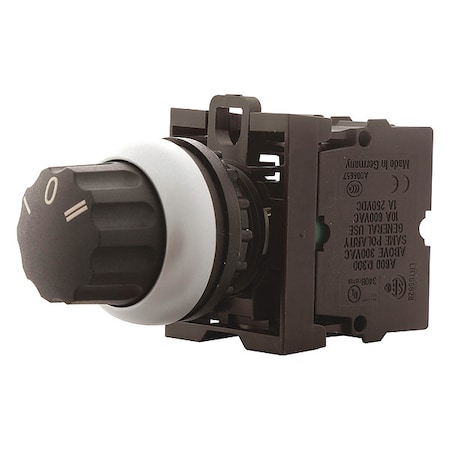 ShortHandleSelectorSwitch, Blk, 2Pos, 22mm MPN:M22-W
