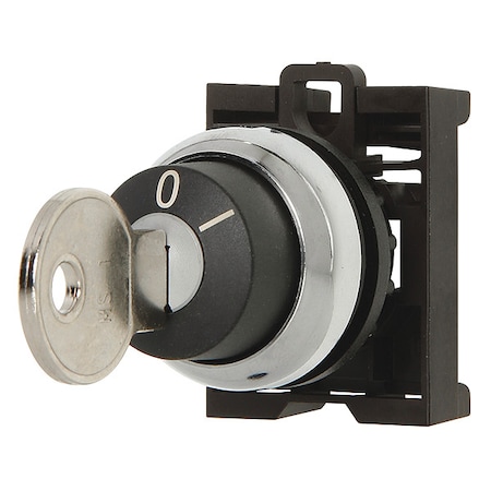 Keyed Selector Switch, Black, 2 Position, 22mm MPN:M22-WRS