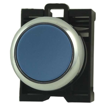 Push Button Operator, Flush, Momentary Action, Not Applicable Release, Non-Illuminated, Blue MPN:M22M-D-B