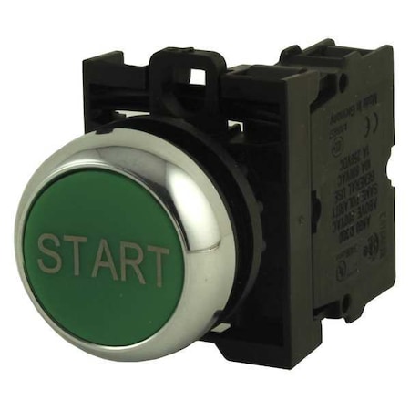 Push Button Operator, 22 mm, 1NO, Green MPN:M22M-D-G-GB1-K10