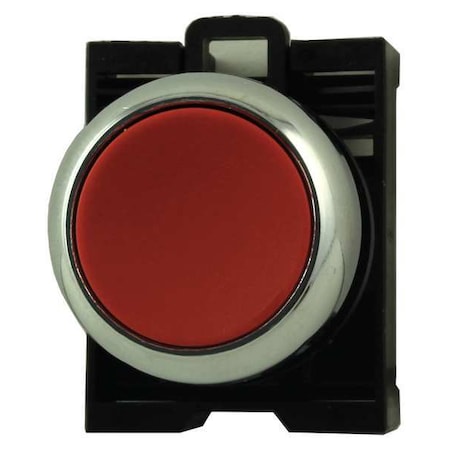Push Button Operator, Flush, Momentary Action, Not Applicable Release, Non-Illuminated, Red MPN:M22M-D-R