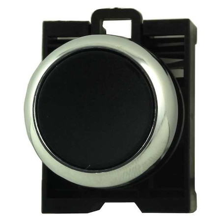 Push Button Operator, Flush, Momentary Action, Not Applicable Release, Non-Illuminated, Black MPN:M22M-D-S