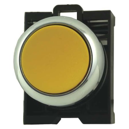 Push Button Operator, Flush, Momentary Action, Not Applicable Release, Non-Illuminated, Yellow MPN:M22M-D-Y