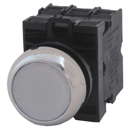 Illuminated Push Button, 22 mm, 2NO, White MPN:M22M-DL-W-K20-230W