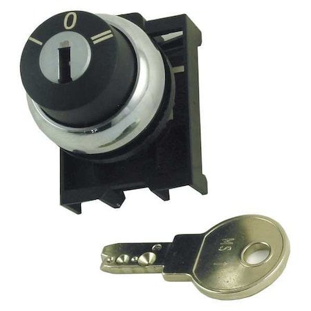 Non-Illum Selector Swtch, 22mm, 3 Pos, Keyd MPN:M22M-WRS3-A1