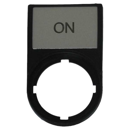 LegendPlate, On, Black/Black, Half-Round MPN:M22S-ST-GB6