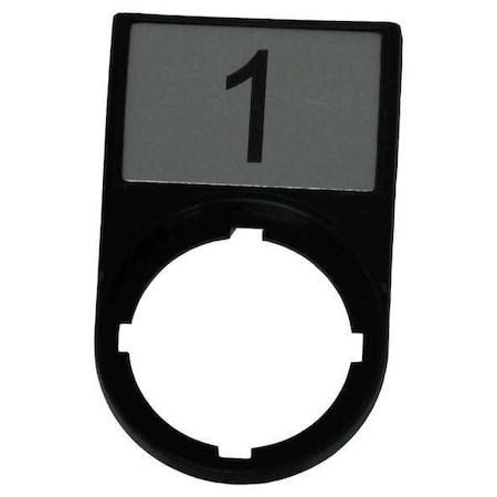 LegendPlate, 1, Black/Black, Rectangular MPN:M22S-ST-X52