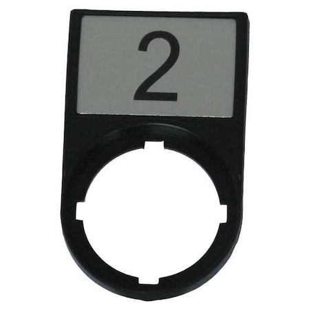 LegendPlate, 2, Black/Black, Rectangular MPN:M22S-ST-X53