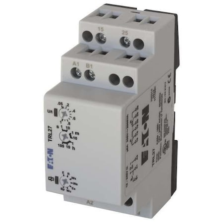 Multifunction Time Delay Relay, Square, 6 Functions 12 to 240V AC/DC, DPDT MPN:TRL27