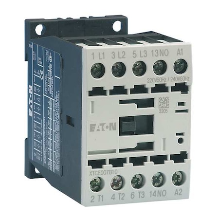 IEC Magnetic Contactor, 1NC, 120V AC, 3 P, Non-Reversing, Screw MPN:XTCE009B01A
