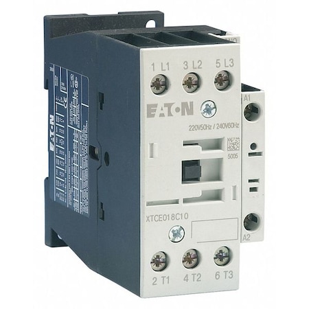 IEC Magnetic Contactor, 1NC, 120V AC, 3 P, Non-Reversing, Screw MPN:XTCE018C01A