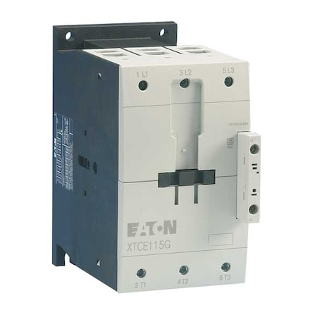 IEC Magnetic Contactor, No Auxiliary Contacts, 240V AC, 3 P, Non-Reversing, Screw MPN:XTCE115G00B