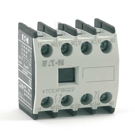 Frnt Aux Seq A, 2NO/2NC, For XT Frame B-C MPN:XTCEXFAC22