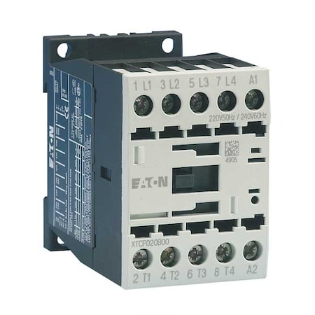 IEC Magnetic Contactor, No Auxiliary Contacts, 240V AC, 4 P, Non-Reversing, Screw MPN:XTCF020B00B
